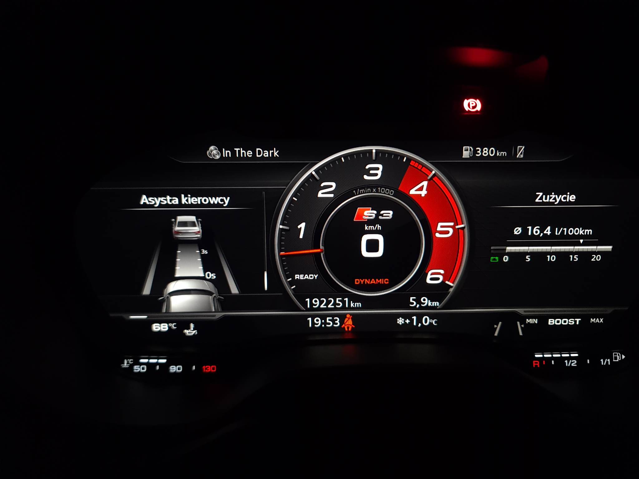 Sport Layout on Audi Virtual Cockpit